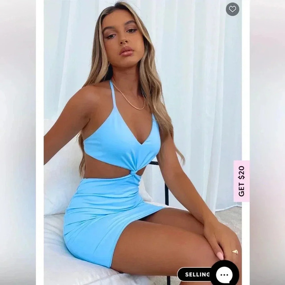 WHITE FOX MINI DRESS - Picture 1 of 10